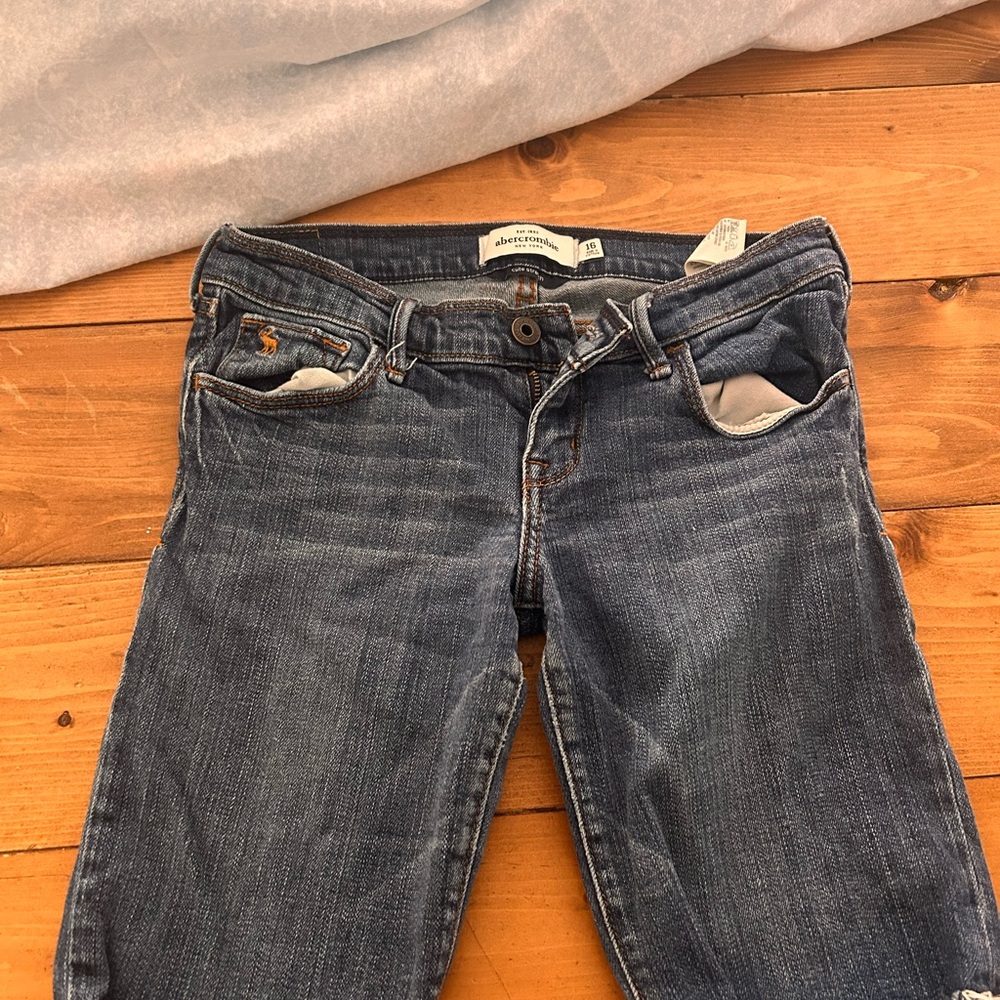 Abercrombie & Fitch Blue Straight Leg Jeans Classic Style